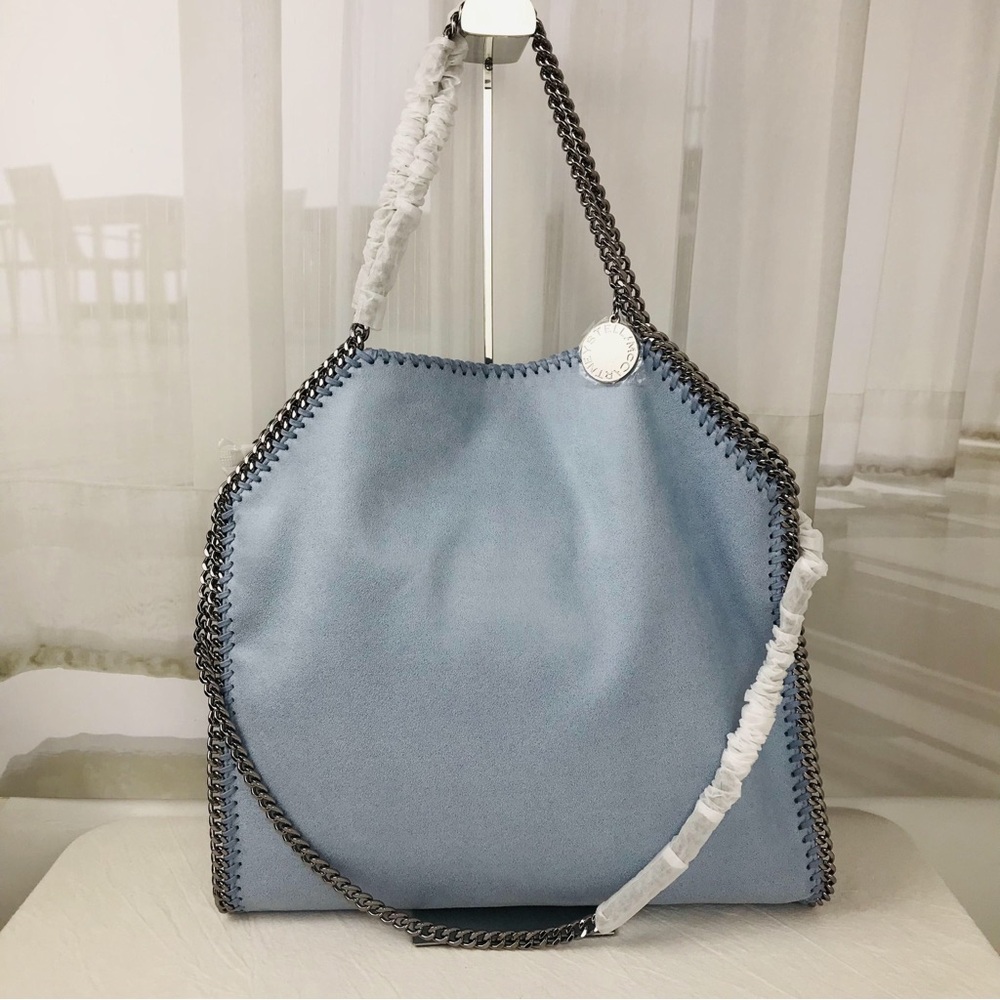 STELLA MCCARTNEY Falabella Shoulder Bag Metallic in light bule - Picture 11 of 12